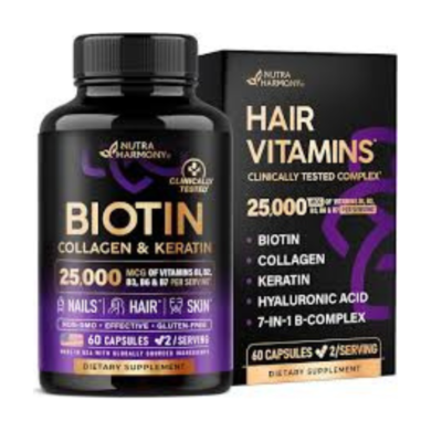 Biotin Collagen Hyaluronic Acid Keratin Supplement