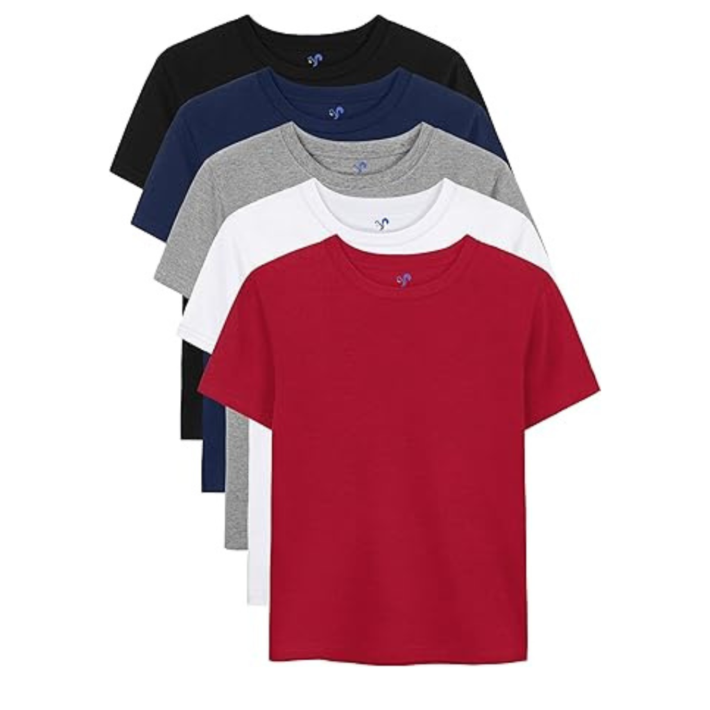 Boys' Round-Neck Short-Sleeved Casual Sport Shirt