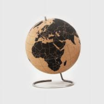 DIY Cork Globe Holder & Travel Message Board Desktop Decor